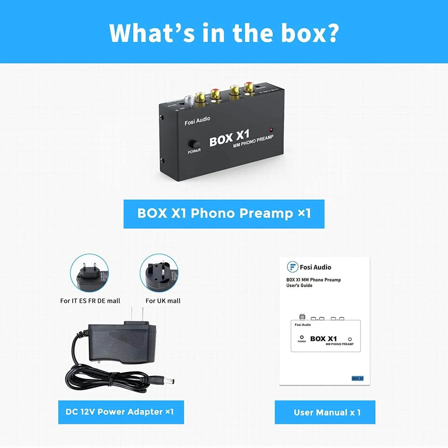 Fosi Audio BOX X1 MM Turntable Phono Preamp - Image 6