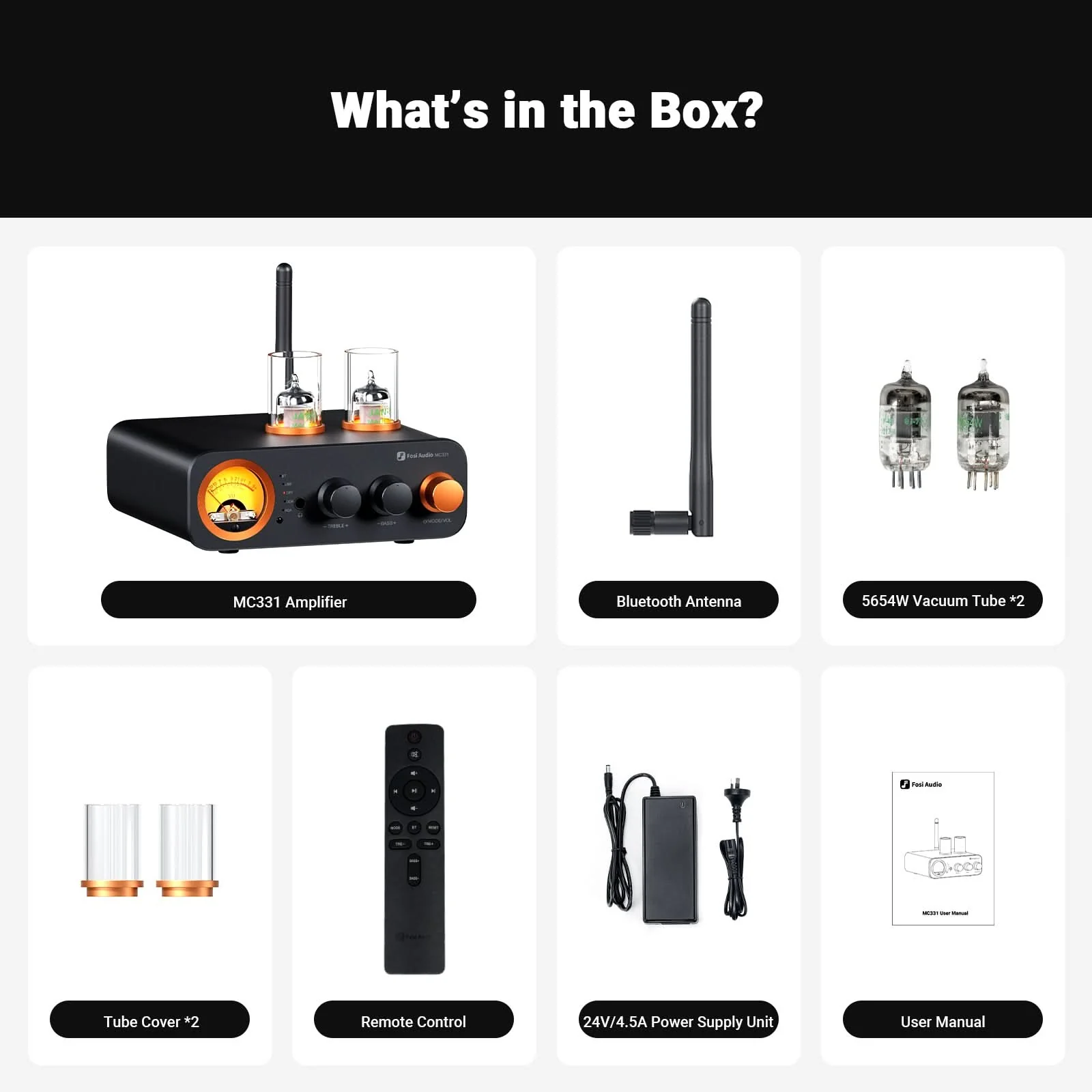 Fosi Audio MC331 Tube Integrated Bluetooth Amp - Image 7